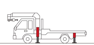 リヤアウトリガーの図